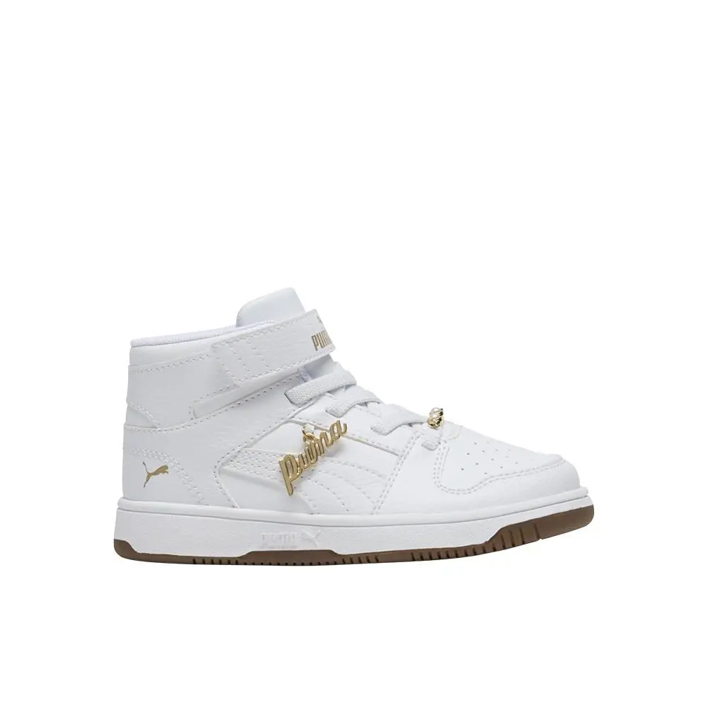 Puma Rebound Layup Rcl Bling Slip On Sneaker Youth Girls Size 12 M Sneakers Casu