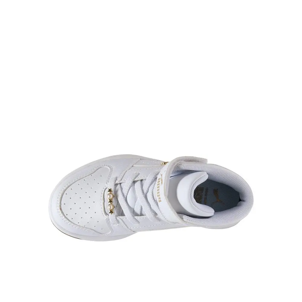 Puma shoes - PUMA Rebound Layup Rcl Bling Slip On Sneaker Youth - 40519901 - White (UPC: 198555378986) 2