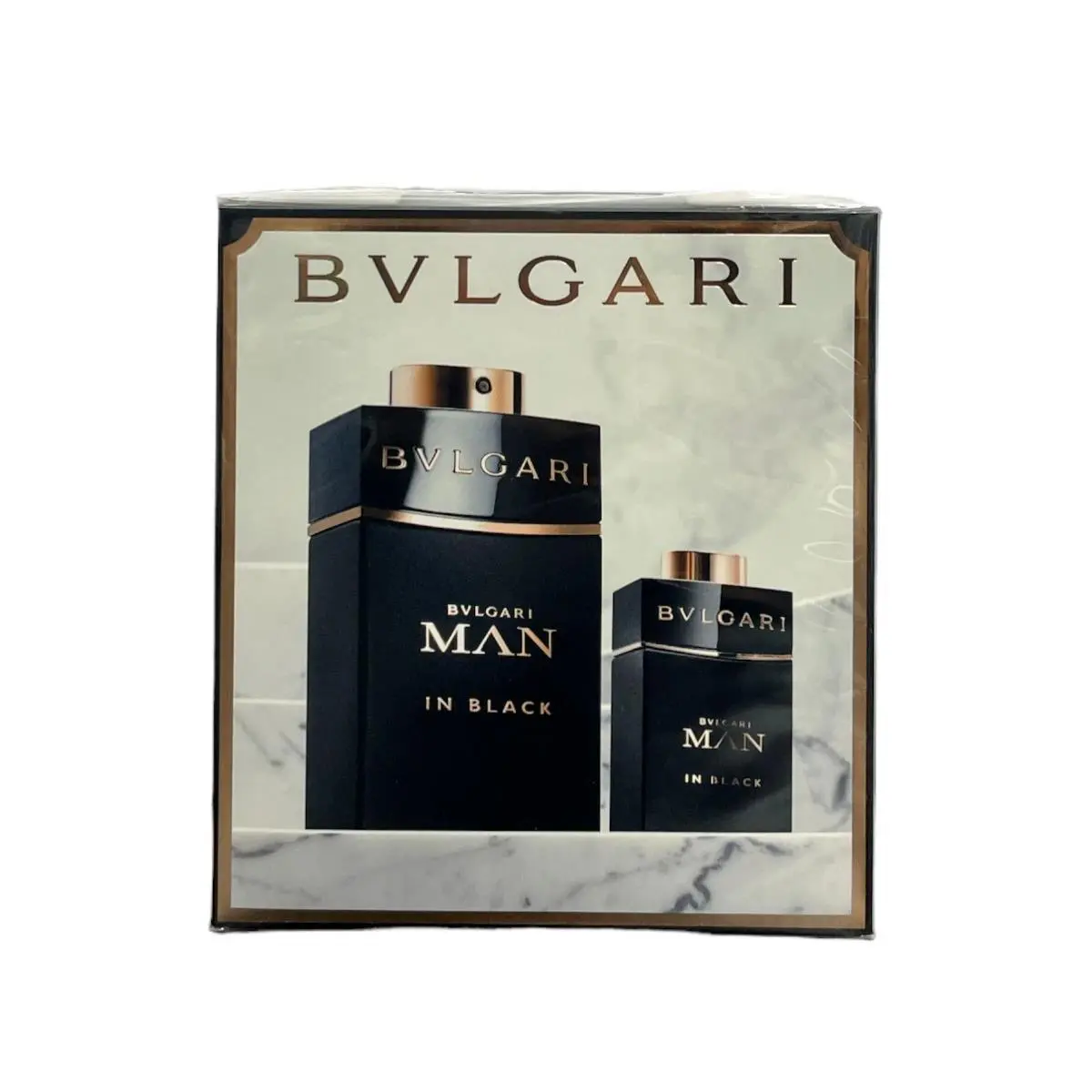 Bvlgari Man In Black 3.4oz Men`s Gift Set