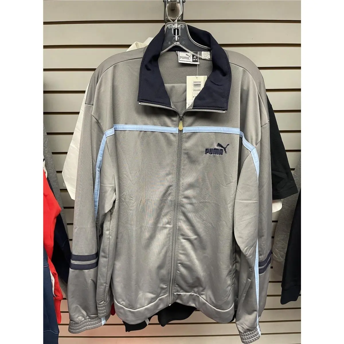 Puma Vintage Track Suit 09 Blue Zip Y2k Jacket Pant Set Size XL
