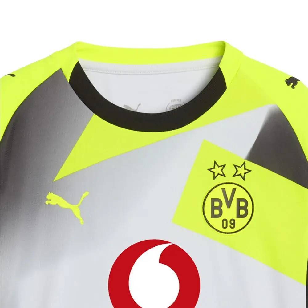 Puma clothing - PUMA Bvb Away Crew Neck Short Sleeve Replica Jersey Youth - 78010802 - Grey (UPC: 198553321991) 2