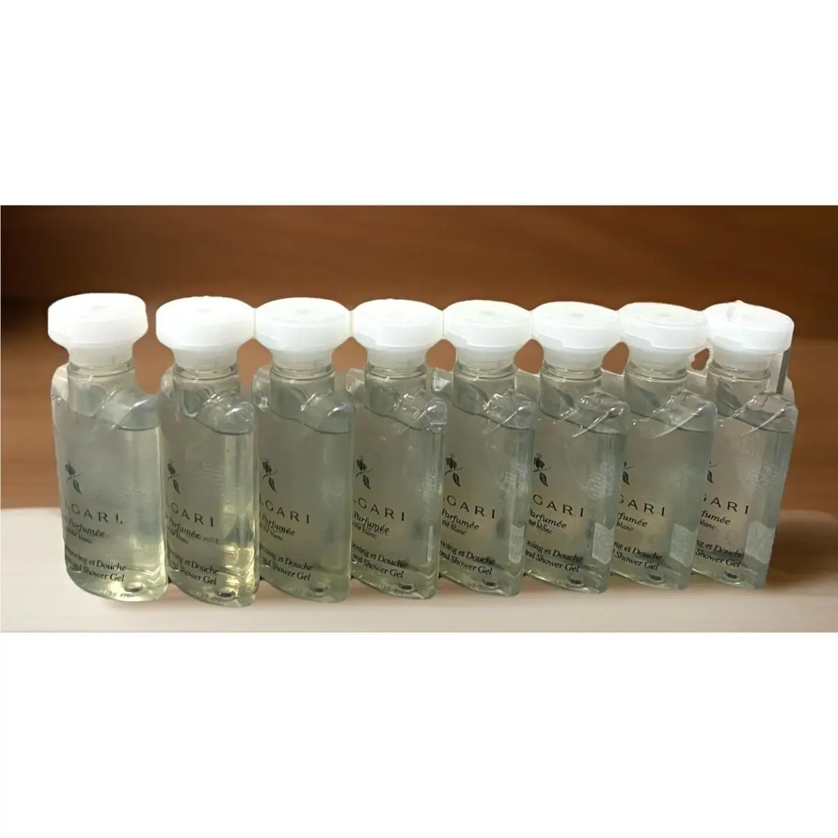 8 Bvlgari Eau Parfumée Au The Blanc White Tea Shampoo Shower Gel 1.3oz Junsale