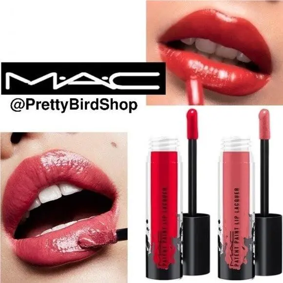 Last Set 2 Mac Lipsticks Liquid Gloss Lacquer Patent Paint