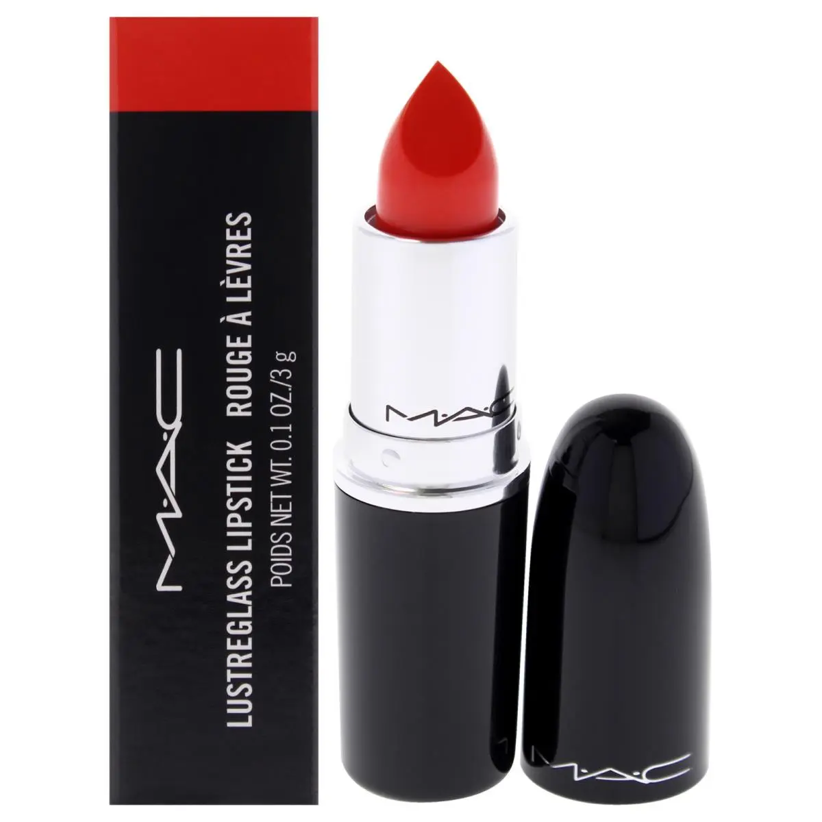 3 Pack Lustreglass Lipstick - 553 Tnteaser by Mac For Women - 0.1 oz Lipstick