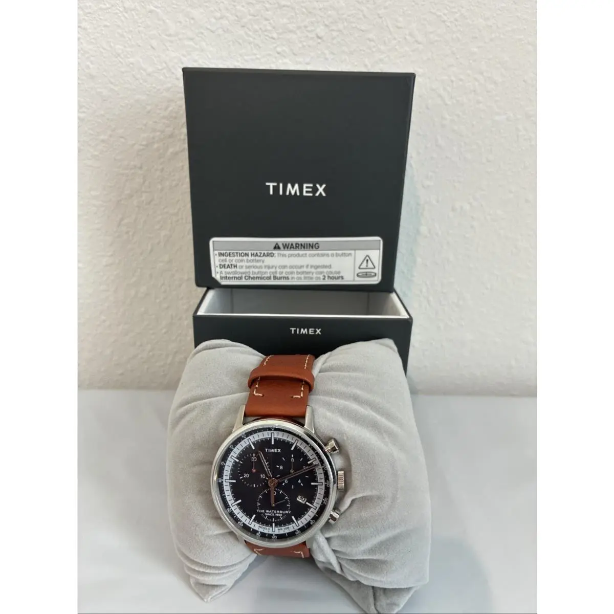 Waterbury Classic Chrono Blue Stainless Men’s Quartz Watch TW2V30800VQ by Timex
