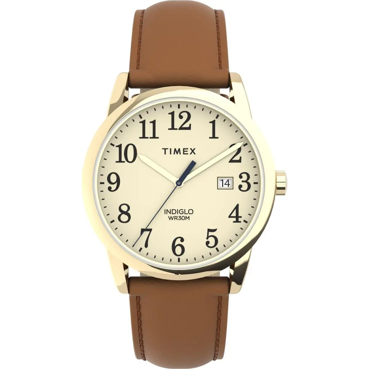 Timex Women`s Easy Reader 38mm Watch – 38mm Tan/Gold-Tone/Cream/38mm - Gold