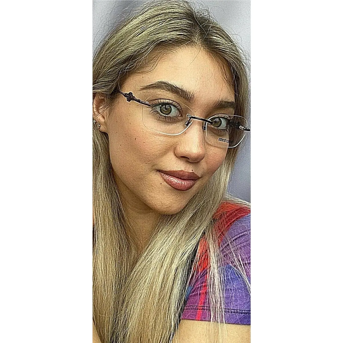 Roberto Cavalli RC071869 55mm Rimless Women`s Eyeglasses Frame 55-17-135