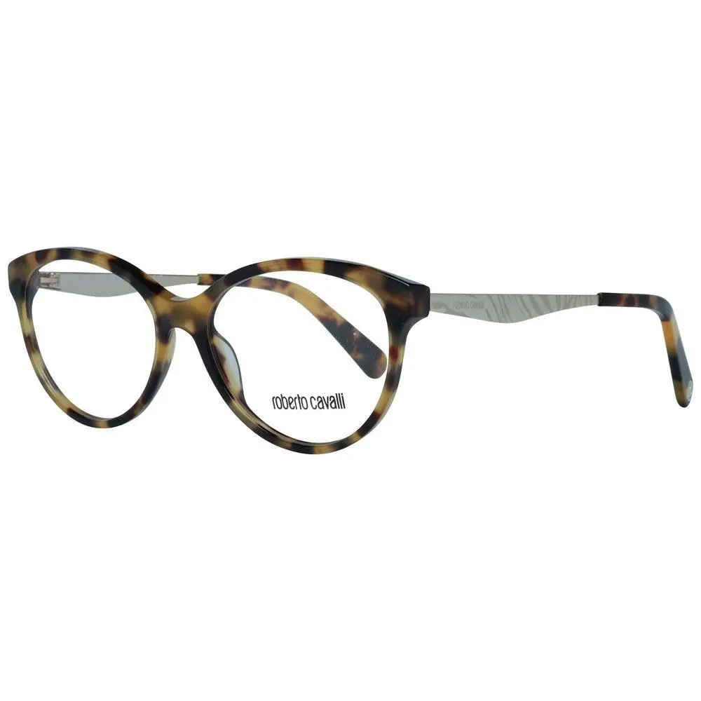 Roberto Cavalli Brown Metal Glasses Frames