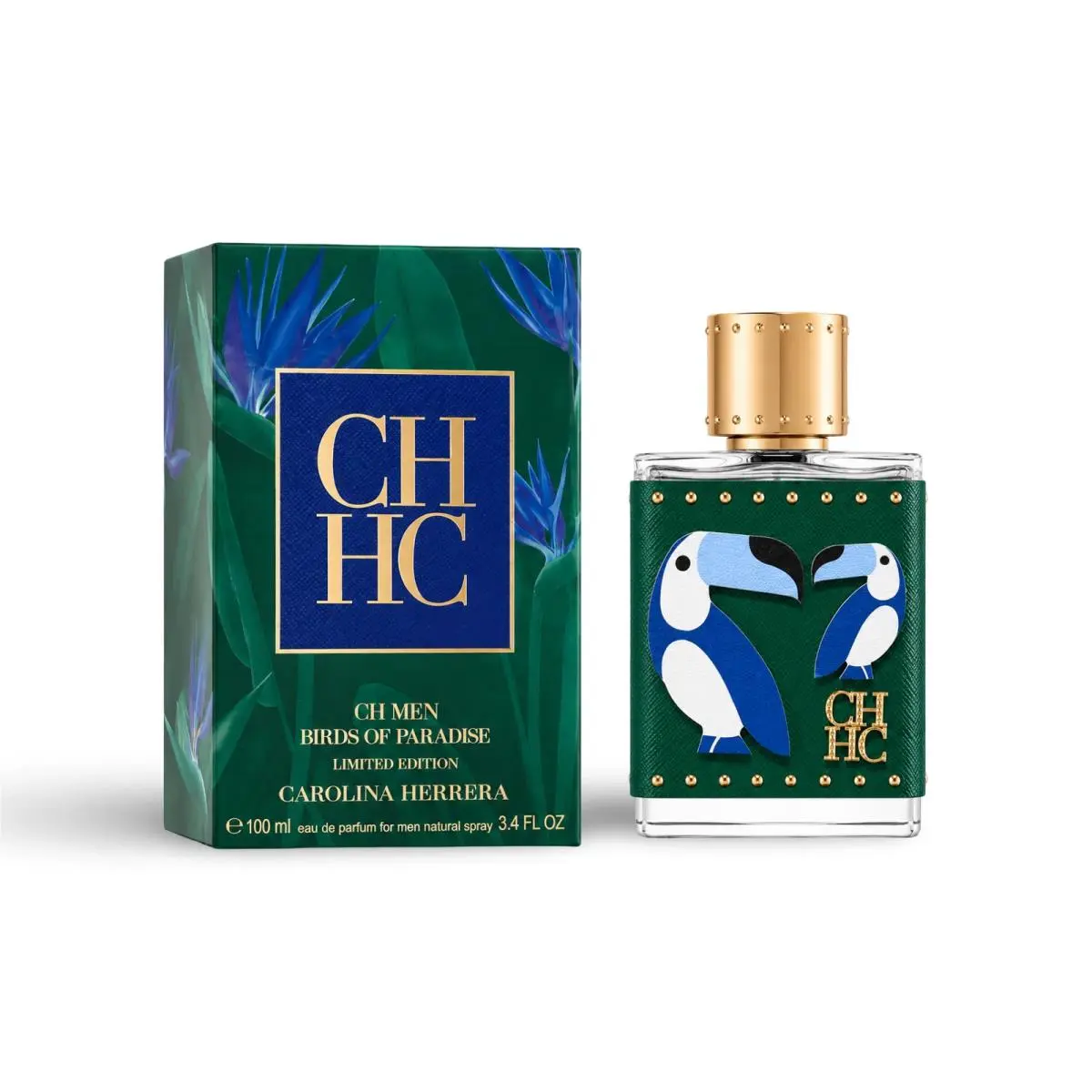 CH Birds of Paradise by Carolina Herrera 3.4oz Edp For Men Box