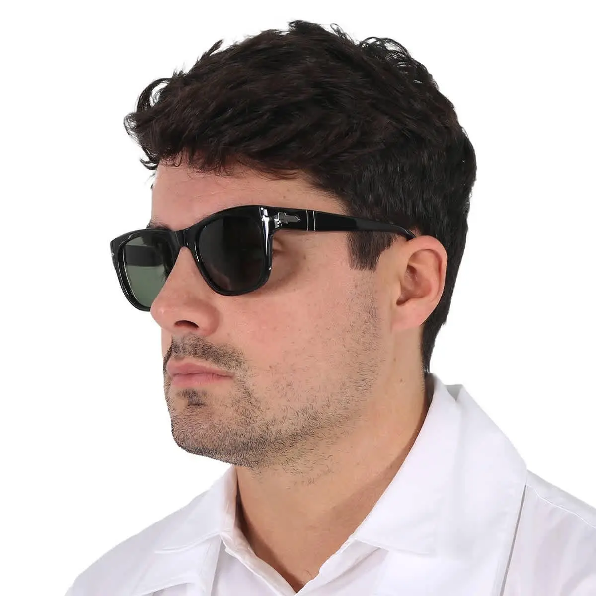 Persol Green Square Unisex Sunglasses PO3313S 95/31 52 PO3313S 95/31 52