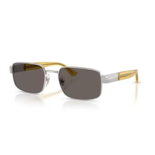 Persol 0PO1022S 518/B1 Silver/dark Grey 58mm Men`s Sunglasses
