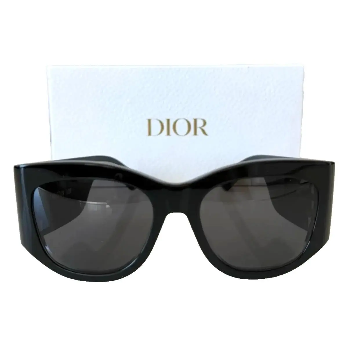 Christian Diornuit S1I 10A0 Black Gold/smoke Lens Sunglasses 54-18