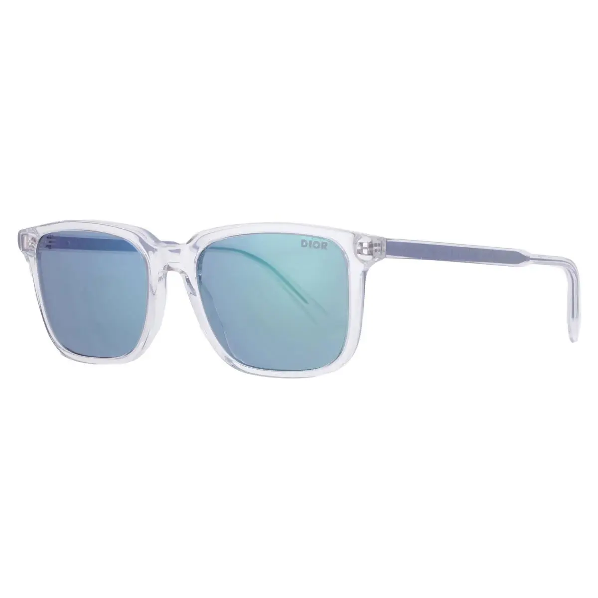 Dior Indior S1I Blue Mirror Square Men`s Sunglasses DM40104I 26X 54