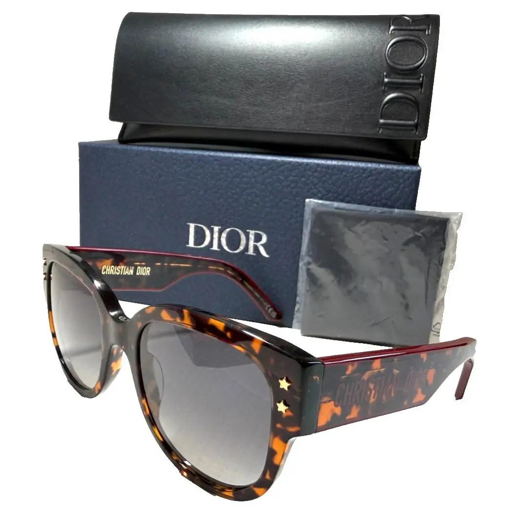 Christian Diorpacific B2I 24A2 Havana Gold W/grey Gradient Lens Sunglasses 54-20