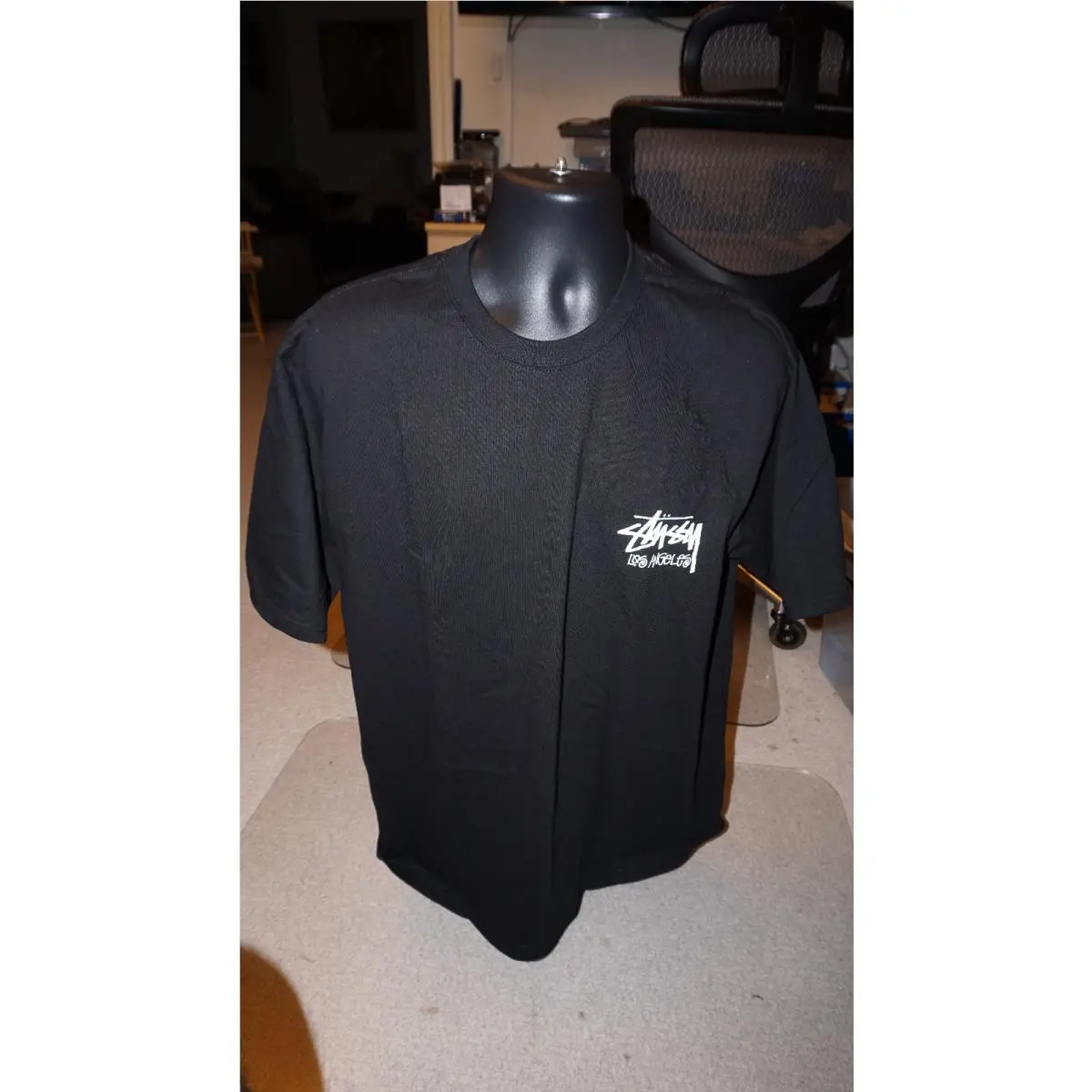 Stussy Limited Edition T Shirt Los Angeles Black Top Size XL