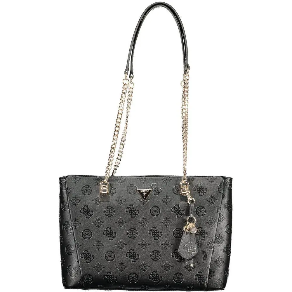 Guess Jeans Nero Poliuretano Women Handbag - GU-42379