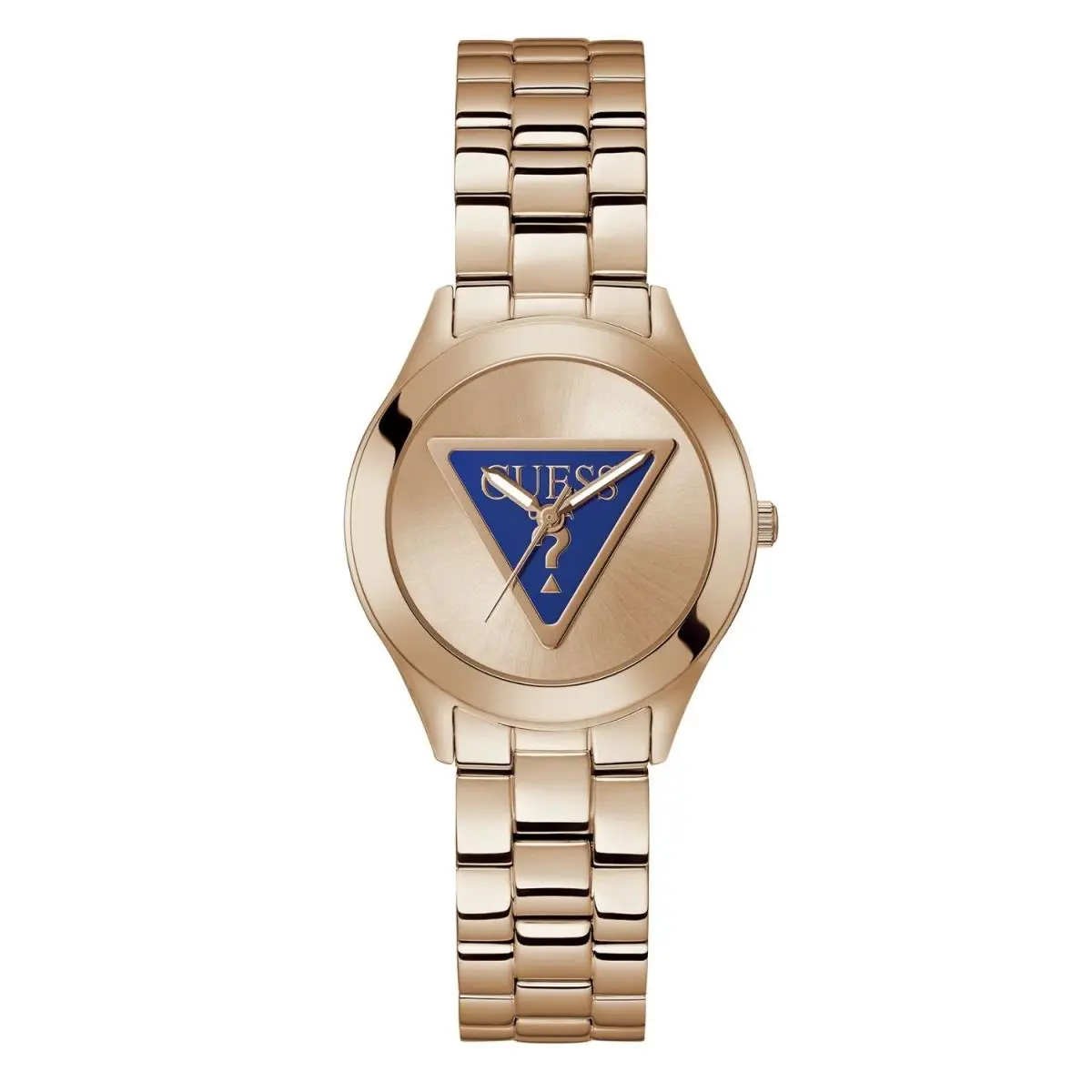 Guess Women`s Tri Plaque Rose Gold Dial Watch - GW0675L3