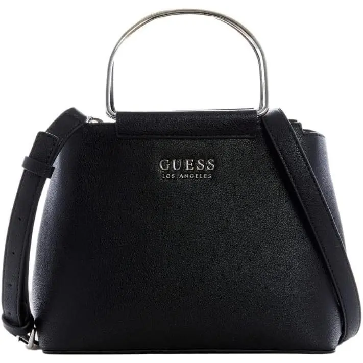 Guess Factory Feldstein Small Satchel Bag Black