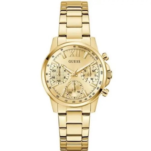 Guess Quartz Gold Tone Multi-function Date Women`s Watch GW0933L2