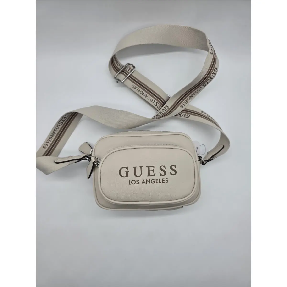 Guess Los Angeles Joella Mini Crossbody Bag Beige Stone