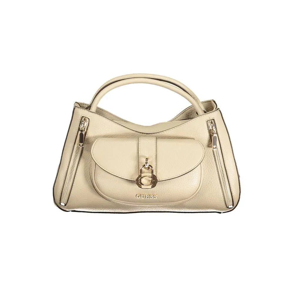 Guess Jeans Beige Polyurethane Women Handbag - GU-43170