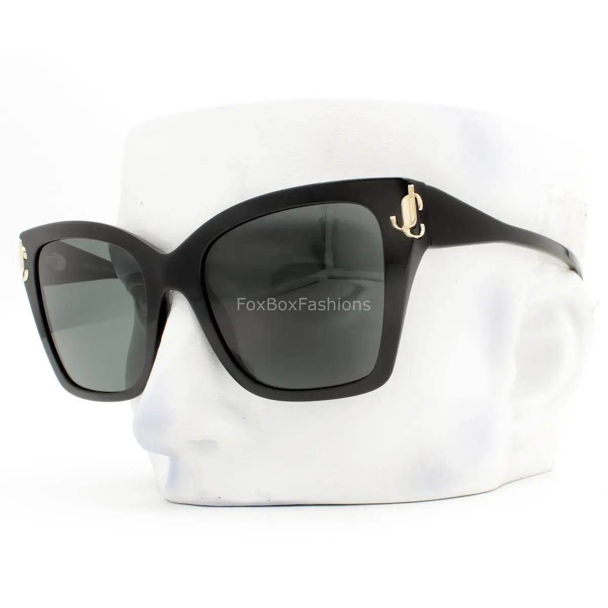 Jimmy Choo Sunglasses Glasses Polished Black Pale Gold JC 5012 5000/87 with Case