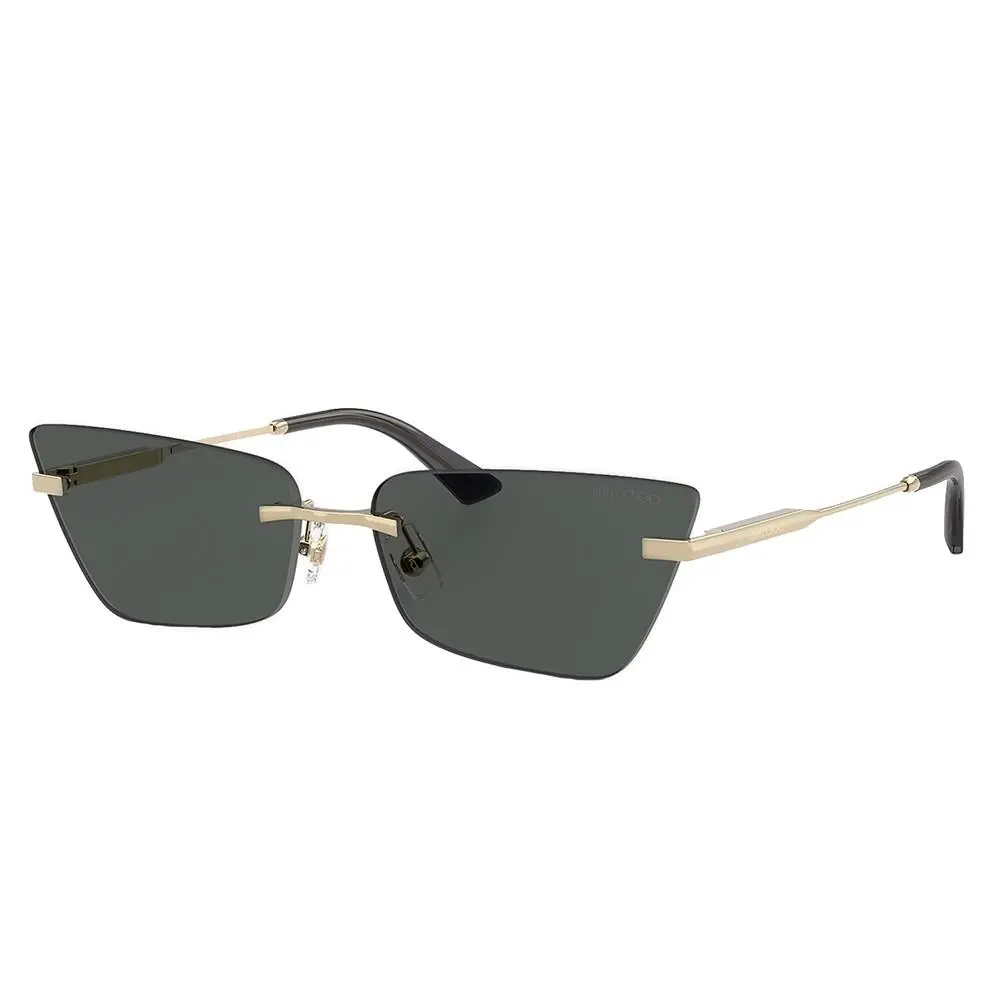 JC 4012 300687 Pale Gold Metal Cat-eye Sunglasses Grey Lens by Jimmy Choo