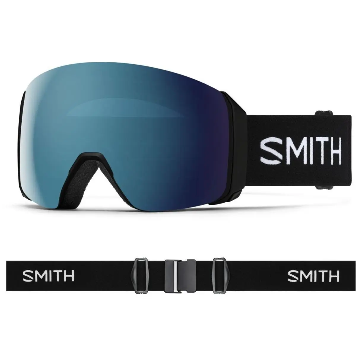 Smith M00784 4D Mag XL Low Bridge Fit Goggles Black