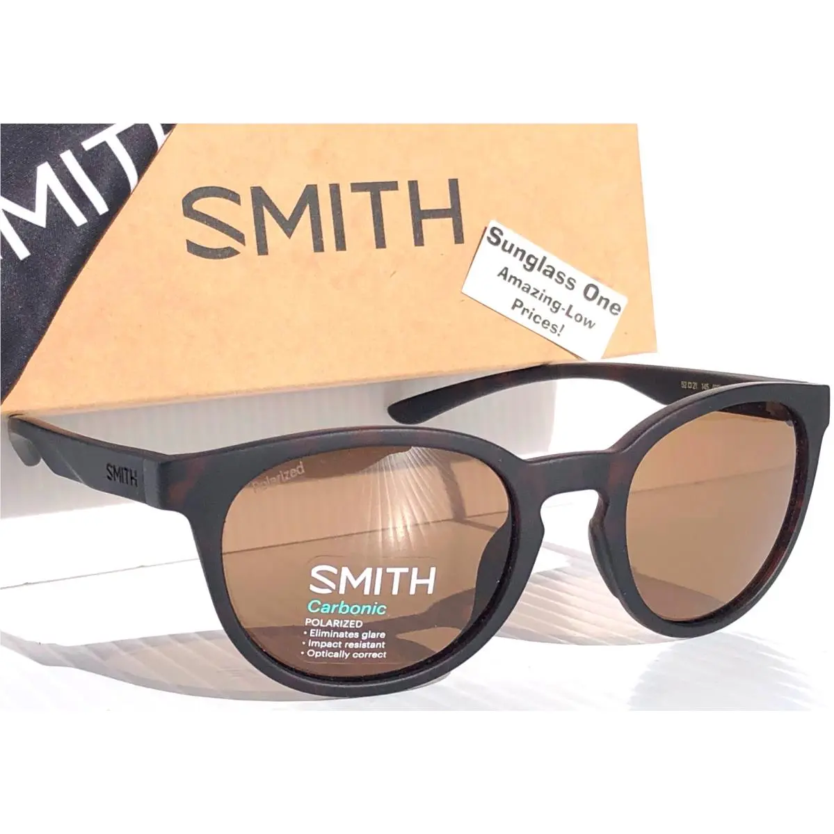 Smith Optics Eastbank Core Matte Tortoise Polarized Brown Lens Sunglass