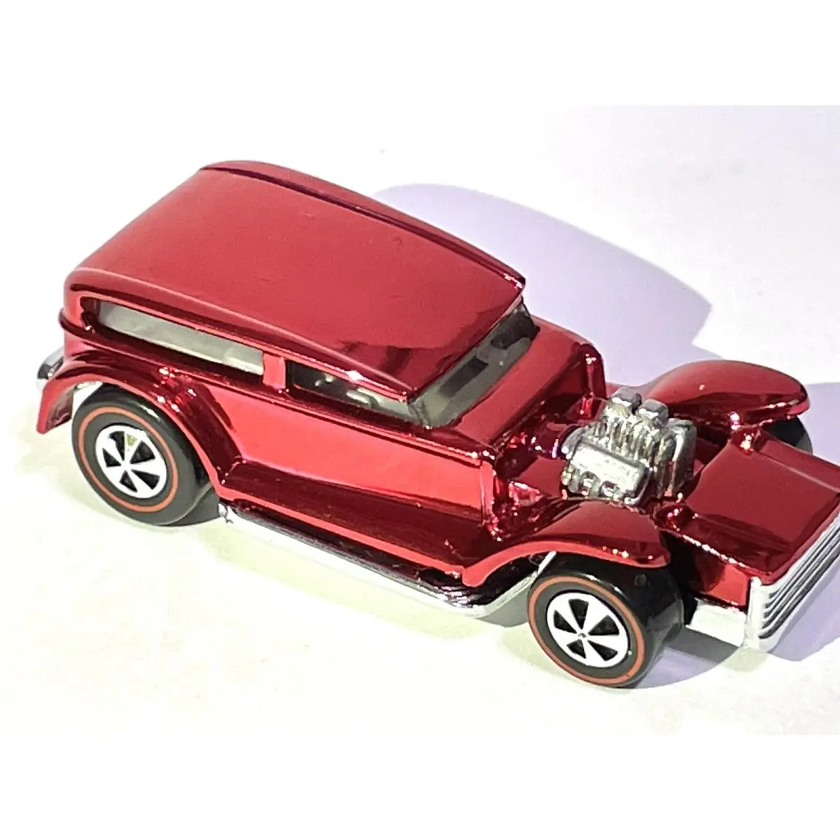 Hot Wheels “custom Made” Candy Apple Red Chrome Redline Dodge Demon Wow ⭐ ⭐