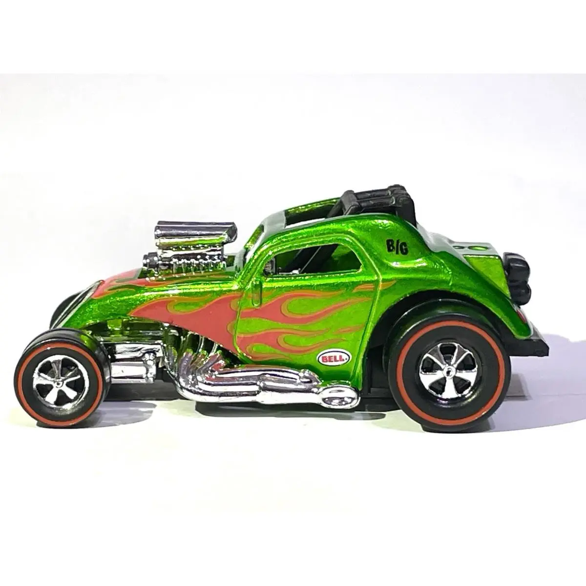 Custom Made Hot Wheels • Fiat 500 Topolino Drag Car Metallic Redline