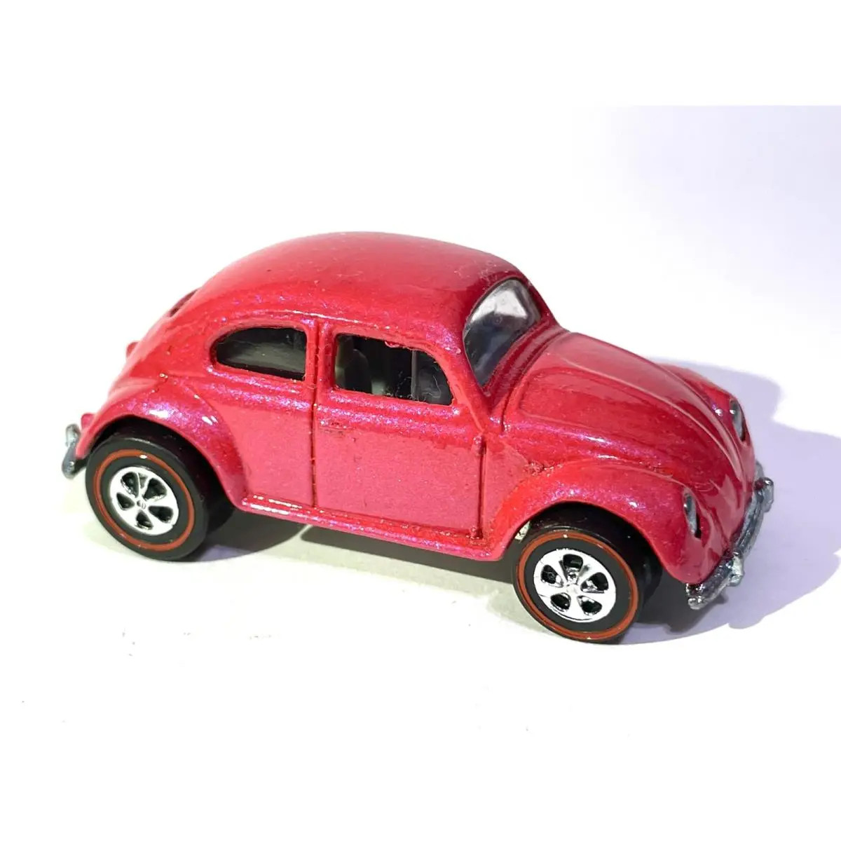 Hot Wheels Custom Made Redline Pearl Metallic Pink - VW Bug - Beetle