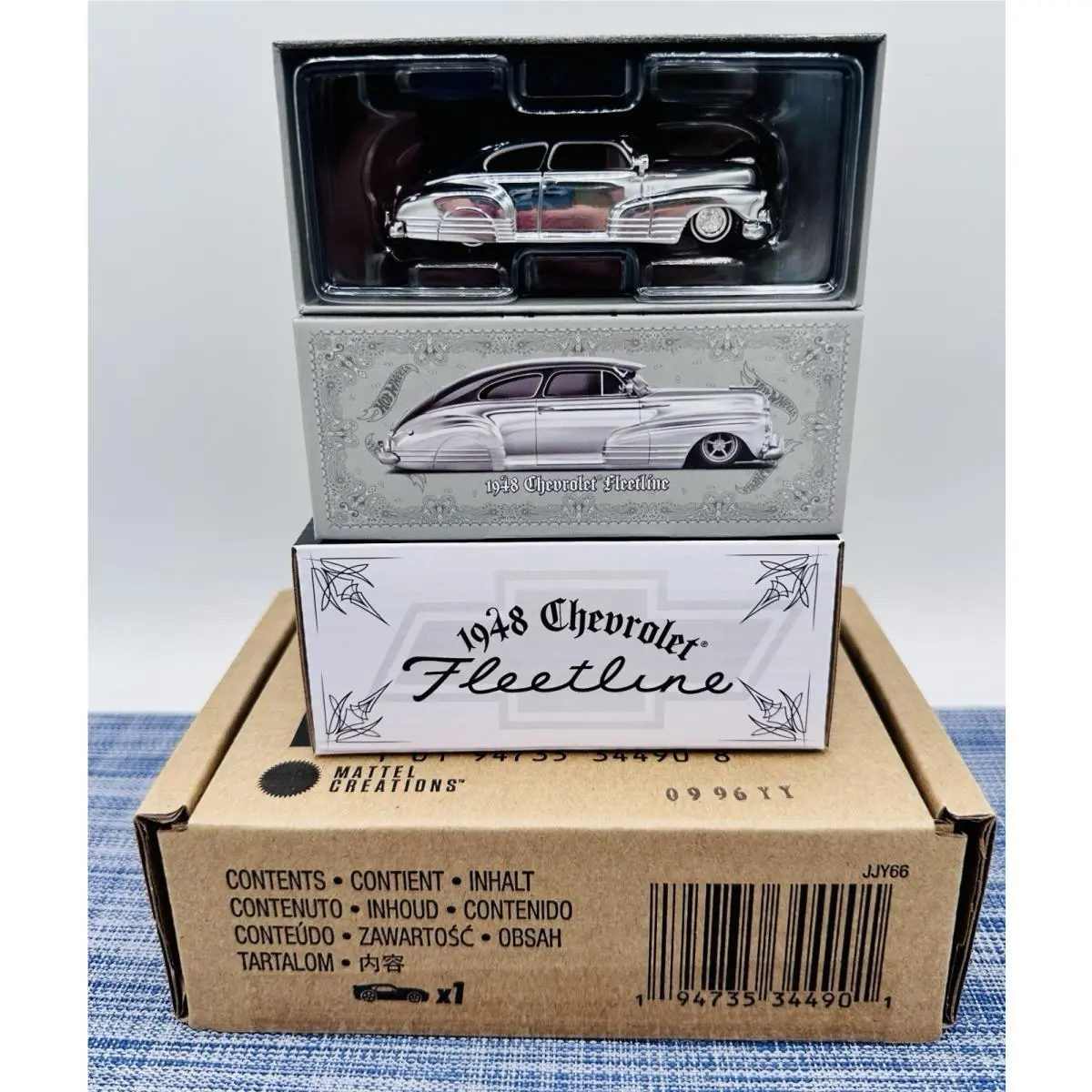 Hot Wheels Rlc 1948 Chevy Fleetline Lowrider Confirmed Chrome Chase LE 3865/5000