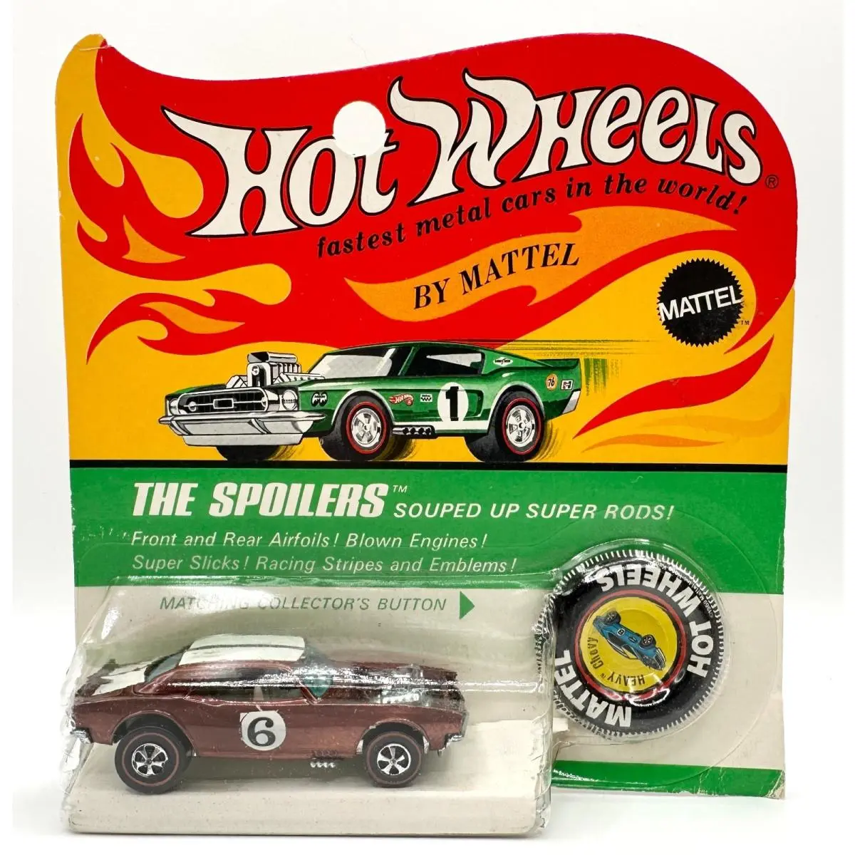 Vintage Hot Wheels Redline 1970 Dark Copper Heavy Chevy 6 Blister Pack BP Nice