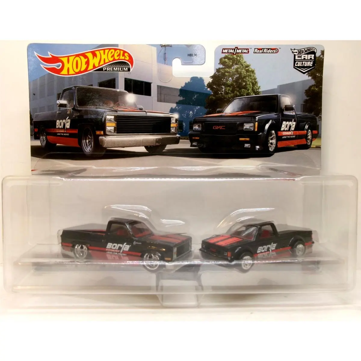 2021 Hot Wheels 1:64 Premium Car Culture 2 Pack Borla `83 Silverado `91 Syclone