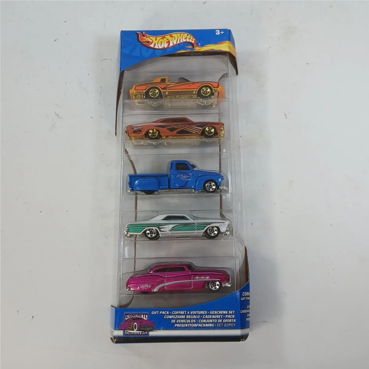 Hot Wheels Concrete Cruisers 5 Pack Rare Tail Dragger Flashsider