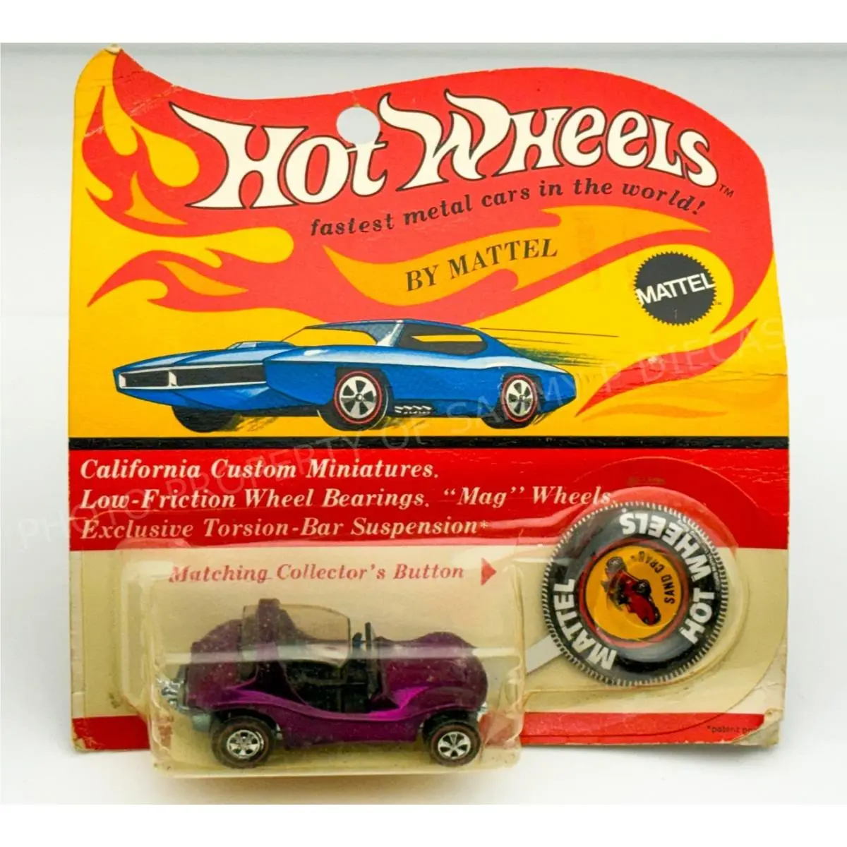 Hot Wheels Redline Sand Crab Magenta US Black Interior in Blisterpack