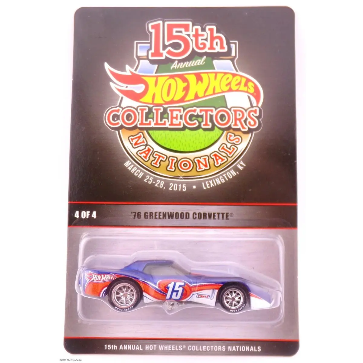 Hot Wheels 1/64 Scale 15TH Annual Nationals 1976 Greenwood Corvette 827/1200