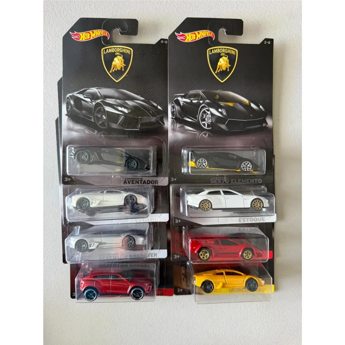 Hot Wheels Walmart Exclusive Lamborghini Series Complete Set of 8 BE3