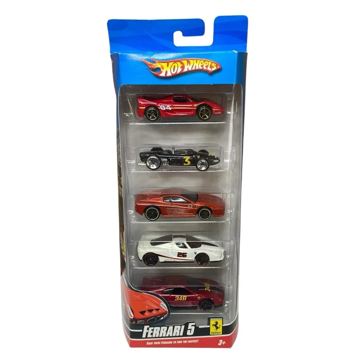 Hot Wheels 1:64 2009 Ferrari 5 Pack F50 156 F512M Enzo 348 PK3