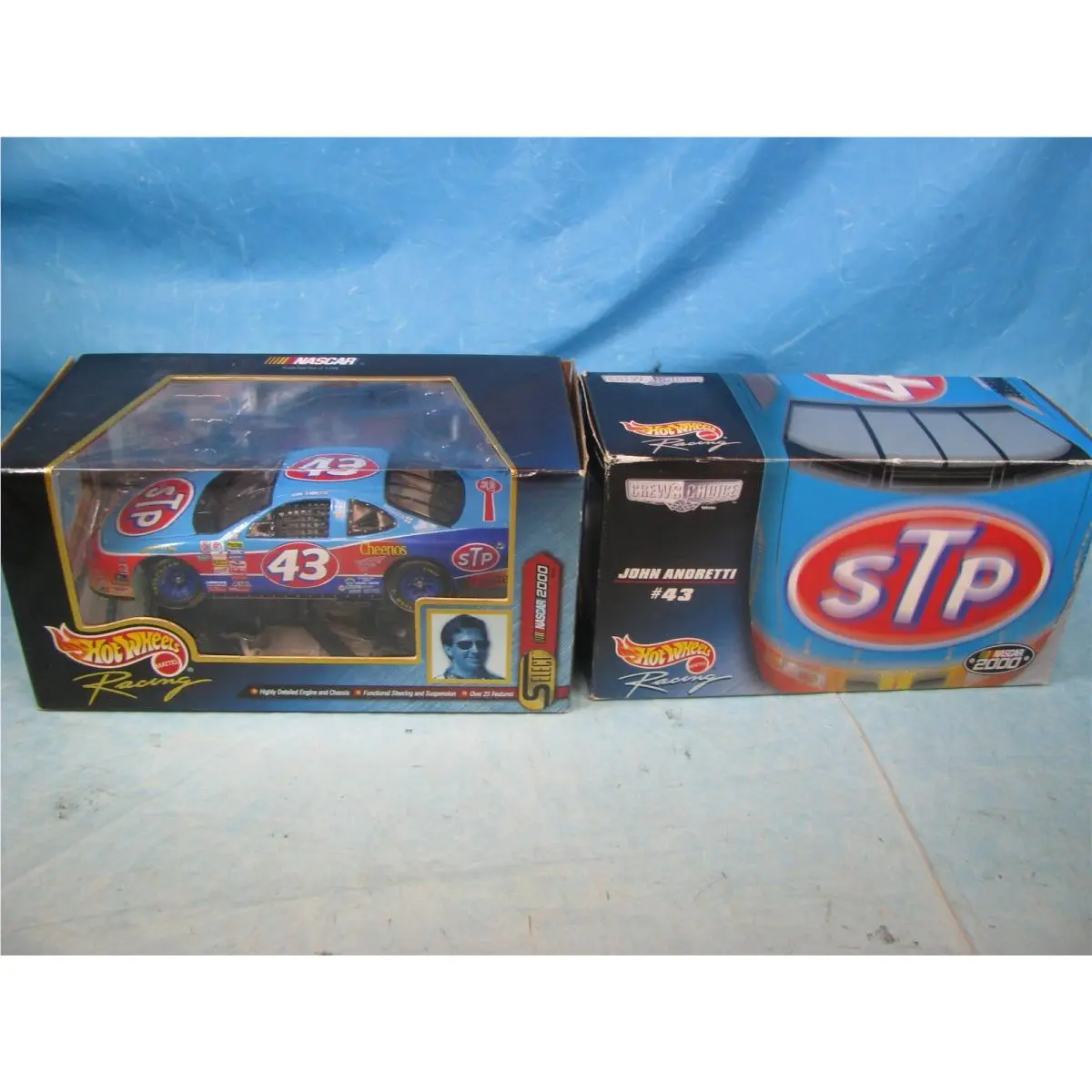 2 Hot Wheels 43 John Andretti Stp 2000 1:24 - Crews Choice Select
