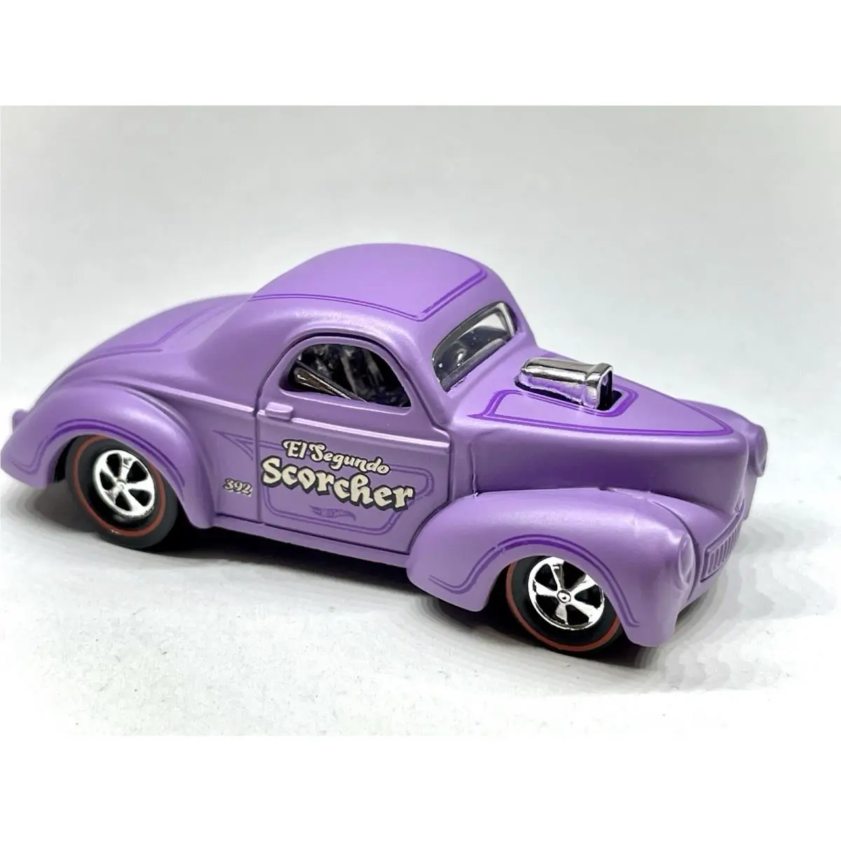 Custom Made Redline Hot Wheels Purple 41 Willlys El Segundo Scorcher Rod Squad
