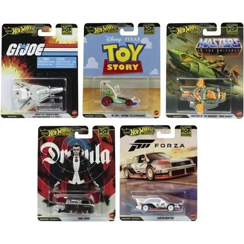 WB Hot Wheels 1:64 Premium Pop Culture 10-Piece R Assortment of Toy Cars