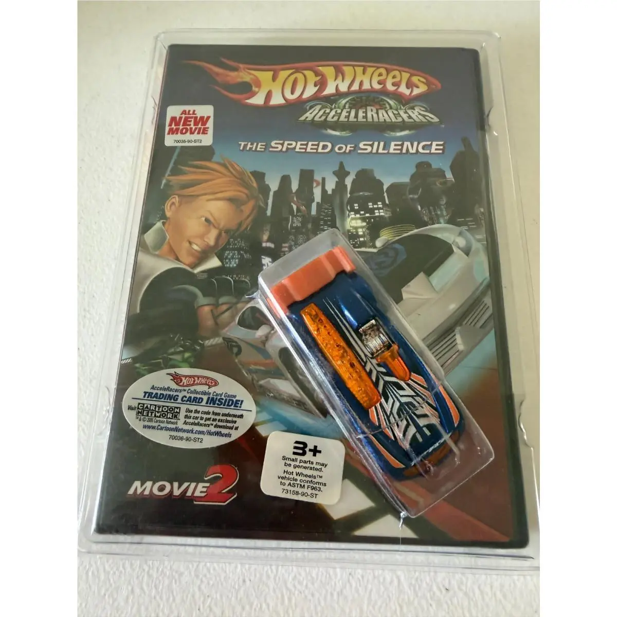 Hot Wheels Acceleracers The Speed of Silence Movie 2 with Car Rare Vhtf N41
