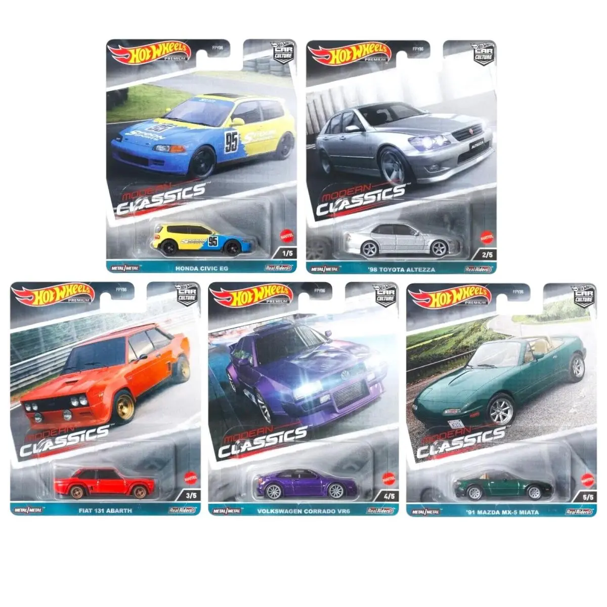Car Culture 2023 Modern Classics Complete Set of 5 Diecast Vehicles From FPY86-9