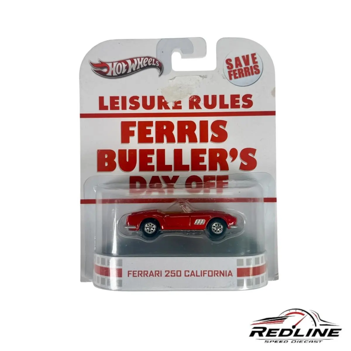 Hot Wheels Retro Entertainment Ferris Bueller’s Day Off Ferrari 250 California - Red