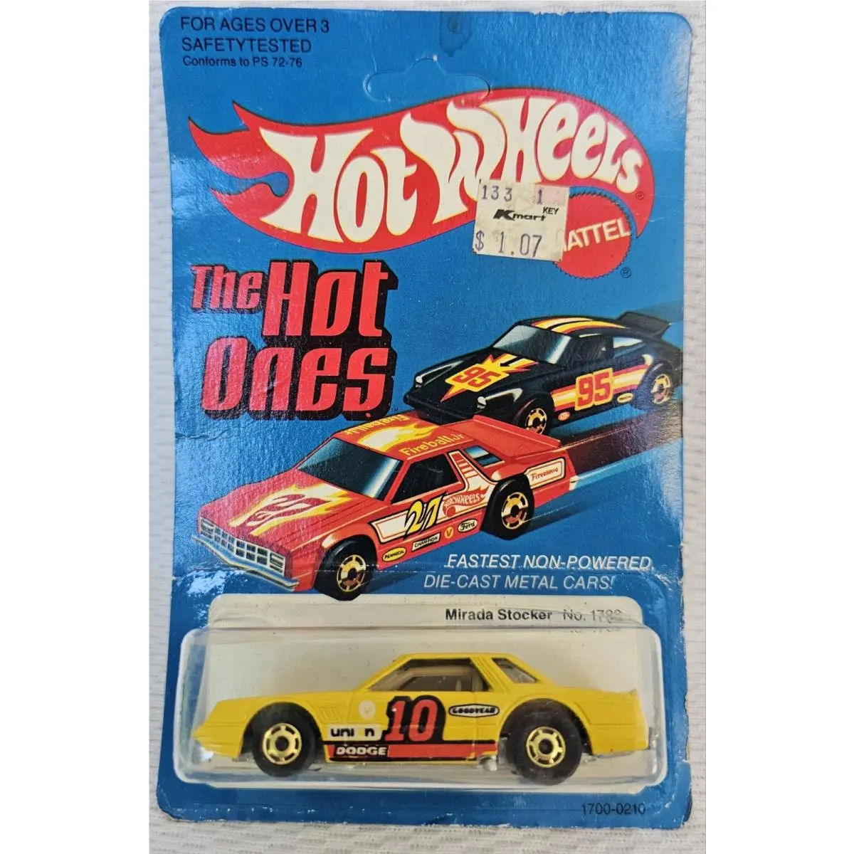 Vintage 1981 Nos Hot Wheels Hot Ones Mirada Stocker 1700 Yellow Gold HK