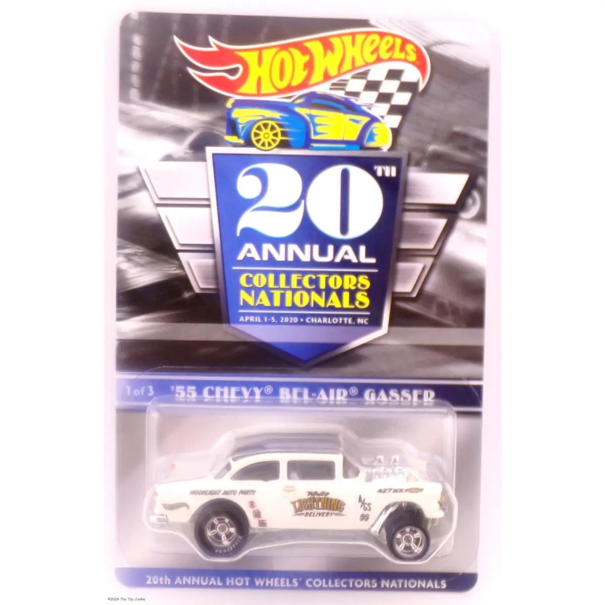 Hot Wheels 20th Collectors National 55 Gasser White Lightning Charlotte 5600