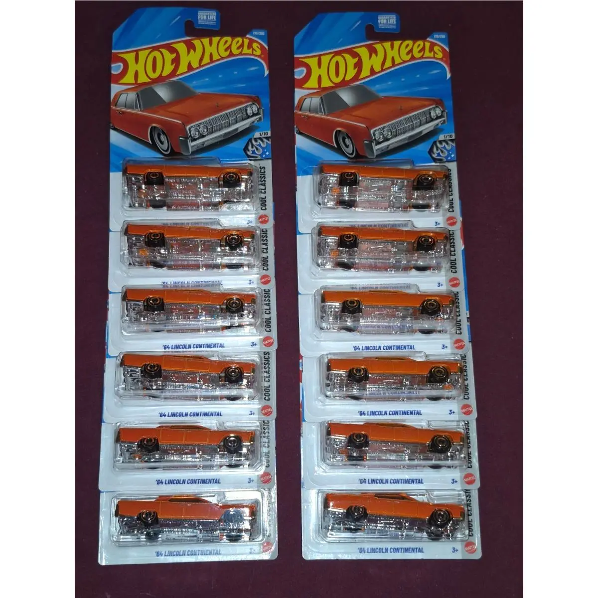 2026 Hot Wheels G Case Cool Classics 1964 Lincoln Continental -lot OF 10 Vhtf
