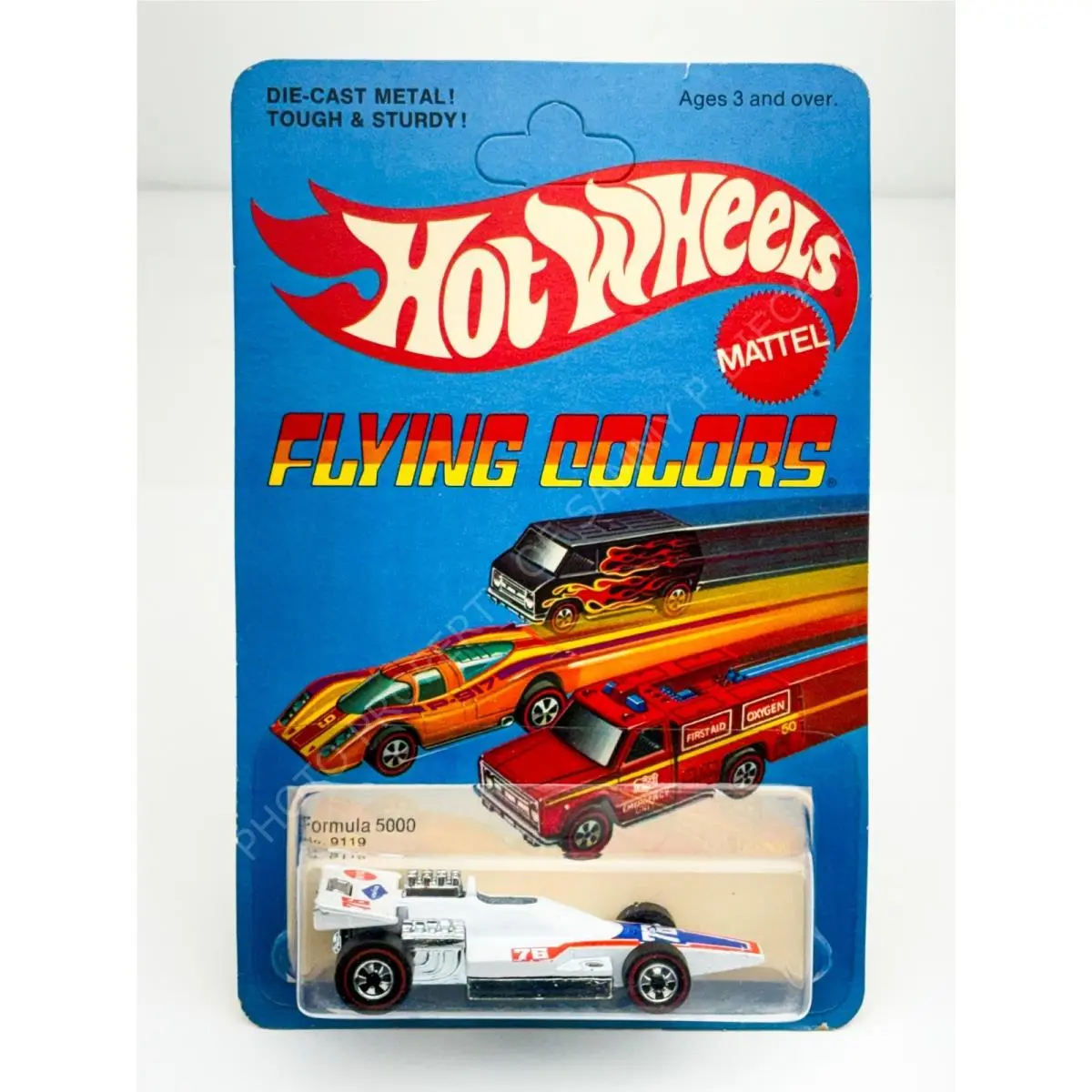 Hot Wheels Redline Formula 5000 White Flying Colors in Blisterpack